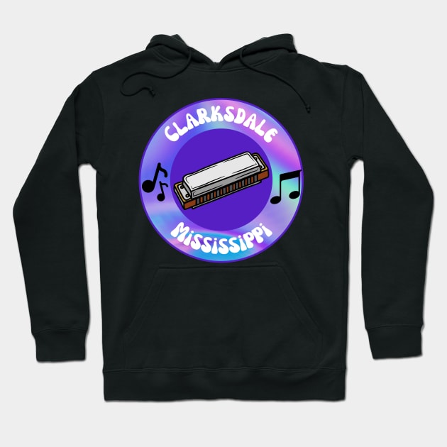 Clarksdale Mississippi Blues Hoodie by Singin' The Blues